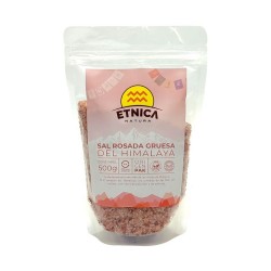 Sal rosada gruesa del himalaya 500 gramos Marca Etnica