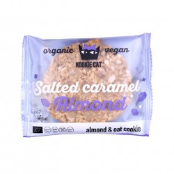 Galleton de almendra y caramelo salado organico 50 gramos Marca Kookie Cat