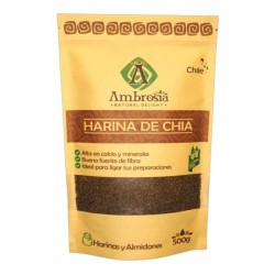 Harina de chia 500 gramos Marca Ambrosia